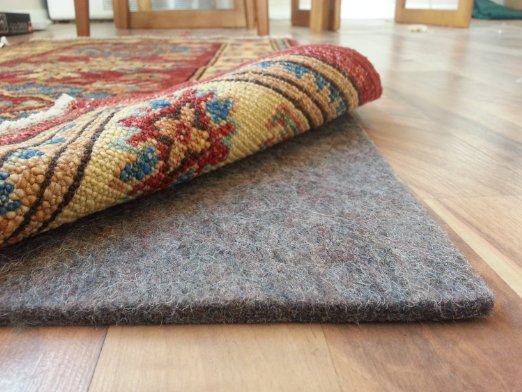 100% Felt Rug Pad - SAFE for all floors - Extra Thick - Add Cushion, Comfort and Protection (12' x 15')