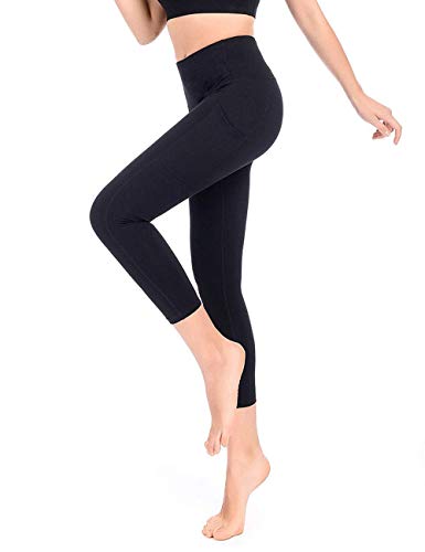 MEATFLY. Women’s Yoga Capris with Pockets, High Waist Tummoy Control Yoga Pants, Workout Running Sports Athletic Leggings