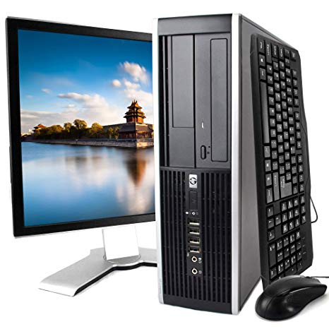 HP Elite 8200 Desktop PC, Intel Core i5 3.1 GHz, 8 GB RAM, 500 GB HDD, Keyboard/Mouse, WiFi, 17" LCD Monitor (Brands Vary), DVD-ROM, Windows 10, (Upgrades Available) (Certified Refurbished)
