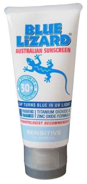 Blue Lizard Sunscreen Sensitive chemical frr Fragrance free SPF 30 3floz
