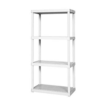 SHELF PLASTIC 4 SOLID WH by GRACIOUS LIVING MfrPartNo 91064-1C-90