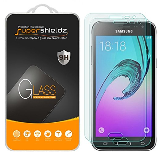 [2-Pack] Samsung Galaxy Express Prime (AT&T) Tempered Glass Screen Protector, Supershieldz Anti-Scratch, Anti-Fingerprint, Bubble Free, Lifetime Replacement Warranty