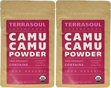 Terrasoul Superfoods Raw Camu Camu Powder (Organic), 7-ounce