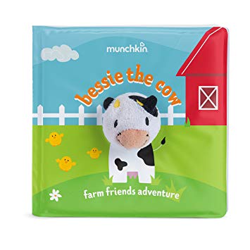 Munchkin Soapy Stories Finger Puppet Bath Book, Farm