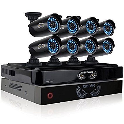 Night Owl Security 8 Channel Smart HD Video Security System with Battery Backup System, 2 TB HDD and 8 x 720p HD Cameras