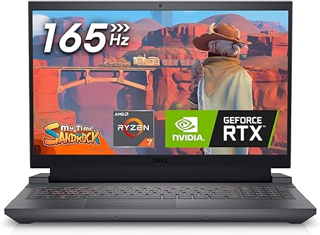 Dell G15 5535 Gaming Laptop - 15.6-inch FHD (1920x1080) 165Hz 3ms Display, AMD Ryzen 7-7840HS Processor, 16 GB DDR5 RAM, 512 GB SSD, NVIDIA GeForce RTX 4060, Windows 11 Home - Dark Shadow Gray