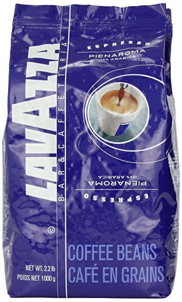 Lavazza Pienaroma Espresso-Whole Bean Coffee, 2.2-Pound Bag (35.2 Ounce)