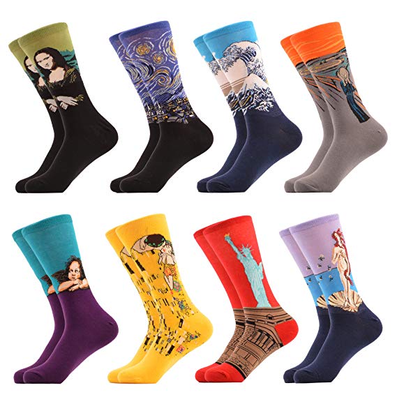 WeciBor Women's Funny Casual Combed Cotton Socks Packs