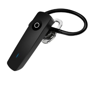 Bluetooth Headset AiSpeed Universal Bluetooth Headpset for Apple iPhone 65s5c5 iPhone 4s4 Samsung Galaxy S5S4S3 LG PC Laptop and Other Bluetooth Device - M22 Black