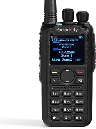 Radioddity GD-AT10G DMR Handheld Ham Radio 10W Digital Analog Long Range (UHF Only) with GPS APRS, 3100mAh Rechargeable Battery, Work with Hotspot