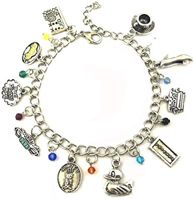 TV Movies Show Charm Bracelet - Valentines Merchandise Costume Horror Jewelry Gifts for Women