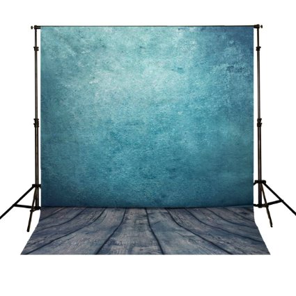 Mohoo 5x7ft Silk Photography Backdrop Background Classic Wooden Floor Pattern Photography Backdrop Studio Props (Updated Material)