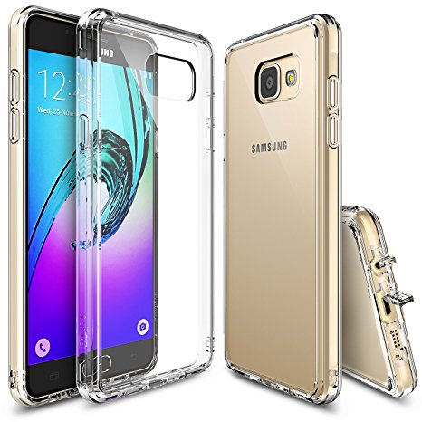 Galaxy A3 2016 Case, Ringke [FUSION] Shock Absorption TPU Bumper Drop Protection Clear Hard Case for Samsung Galaxy A3 2nd Gen. (Not for Galaxy A3 1st Gen. 2014) - Crystal View