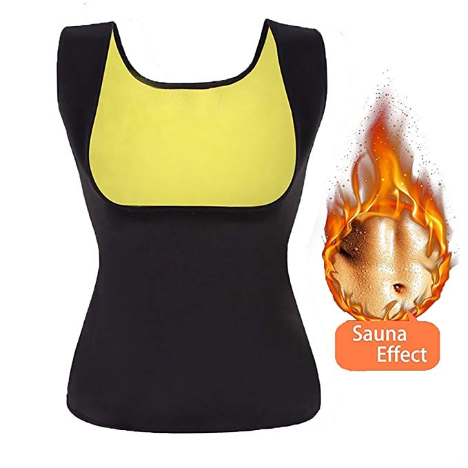 Camellias Womenrsquos Sweat Vest Neoprene Waist Trainer Vest Sauna Hot Body Shaper Weight Loss