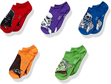 Star Wars Boys 5 Pack No Show Socks