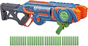 Nerf Elite 2.0, Blaster Flipshots Flip-32, 2 Fois 16 canons pivotants, capacité de 32 fléchettes, inclut 32 fléchettes Nerf