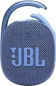 JBL Clip 4 ECO Wireless Bluetooth Speaker, Waterproof with 10 Hours of Battery Life, Blue