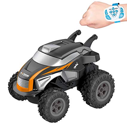 Remote Control Car for Boys RC Stunt Car 2.4Ghz Radio Control Rotating Standing Programming Electric Toys RC Car for 2,3,4,5 Years Old Toddlers Kids