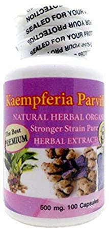 The Best Premium Kaempferia Parviflora Natural Herbal Powder 500mg 100 Vegetarian Capsules