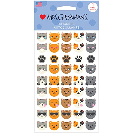 Mrs. Grossman'S Stickers-Cat Emotions
