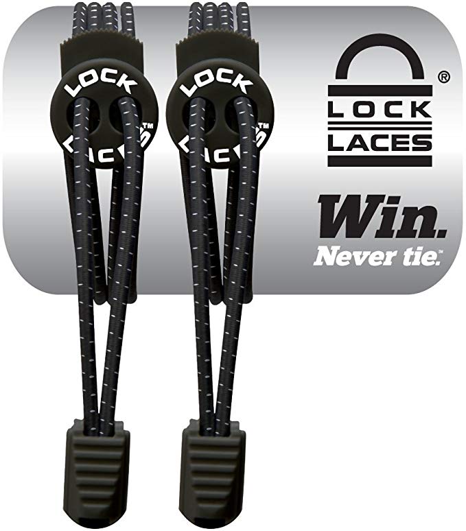 Lock Laces - Elastic No Tie Shoelaces, One Size Fits All