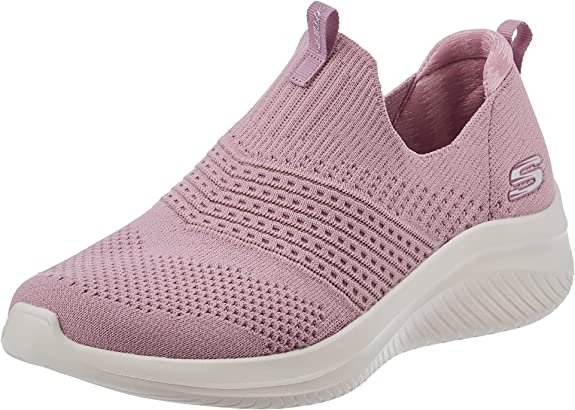 Skechers Women's Ultra Flex 3.0 Classy Charm Slip On Sneaker Mauve 7 Medium US