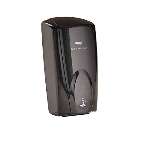 Rubbermaid Commercial FG750127 Auto Foam 1100 Wall-Mounted Automatic Soap Dispenser, Black / Black Pearl