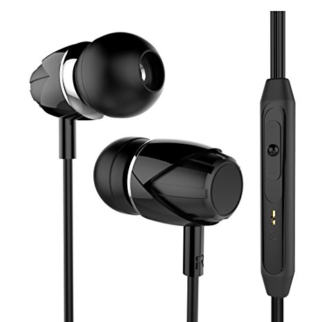 OUCOMI In Ear Earbuds with Build-in Mic Black