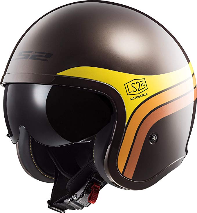 LS2 Helmets Motorcycle & Powersports Helmet's Open Face Spitfire Sunrise Small