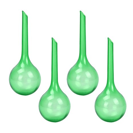 bouti1583 Pack of 4 House Plants PVC Watering Globes Spikes Aqua Stakes Automatic Self Watering System 5.1" length, Dia. 2"