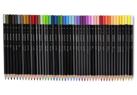 Solabela Black Barrel Colored Pencils, Set of  48
