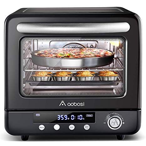 Air Fryer Oven Aobosi Air Oven Toaster Oven Convection Oven Countertop Rotisserie Multi-Function 12-in-1 Preset Modes Toast/Bake/Broil/AirFry/Dehydrate/Roast/Pizza/Bagel|21Qt XL|Recipe 1250W
