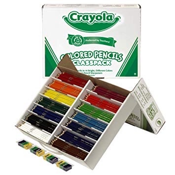 Crayola Colored Pencil Classpack, School Supplies, 14 Assorted Colors, 462 Count