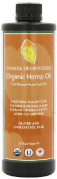 Canada Hemp Foods Organic Hemp Oil 17 Fluid Ounces