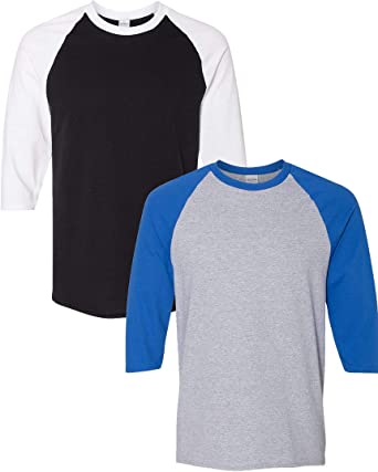 Gildan mens Heavy Cotton ¾-Sleeve Raglan (G570)