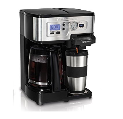 Hamilton Beach 2-Way FlexBrew Digital 1-12 Cup K-Cup Ready Coffee Maker Brewer