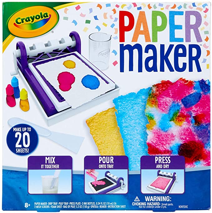 Crayola Paper Maker, Paper Making DIY Craft Kit, Kids Gift, Ages 8, 9,10,11