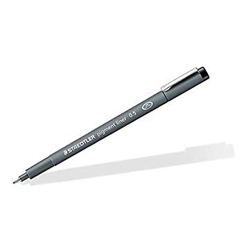 Staedtler Pigment Liner 0.5 mm black [PACK OF 5 ]