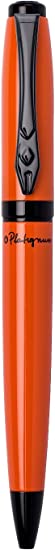 Platignum Studio Orange Ballpoint Pen with Blue Ink in Gift Box (Black Ink Refill Included) [Pack of 1] Ref: 50314