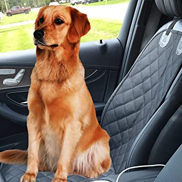 Dog Front Seat Cover for Car with Nonslip Anchors, Waterproof Pet Seat Cover Protectors for Cars Trucks SUVs by moveland