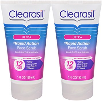 Clearasil Ultra Rapid Action Face Scrub, 5 fl. Oz. (Pack of 2)