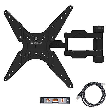 Stagiant TV Wall Mount Bracket Tilt Swivel for 23 - 55 Inch LED LCD Flat Screen TVs with HDMI Cable Max Load 35 KG VESA Size 400 x 400 mm