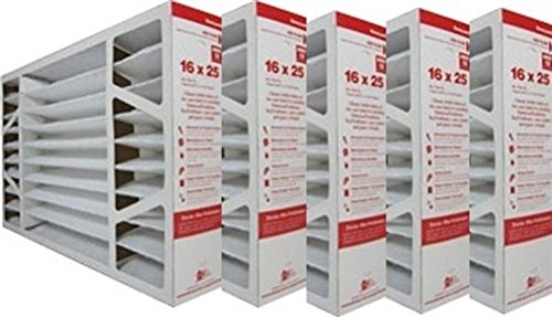 Honeywell FC100A1029/U Replacement Filter for F100 and F200 16" x 25" Media Air Cleaners (Pack of 5)