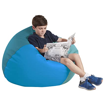 FDP SoftScape Classic 35" Junior Bean Bag Chair, Furniture for Kids, Perfect for Reading, Playing Video Games or Relaxing, Alternative Seating for Classrooms, Daycares, Libraries, Home - Contemporary