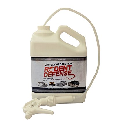 Vehicle Protection One Gallon by Exterminators Choice-Rodent Repellent for Vehicle Wiring- Protects Engines Wiring from Rodents Nesting/Chewing-All Natural-Rats, Squirrels & others…