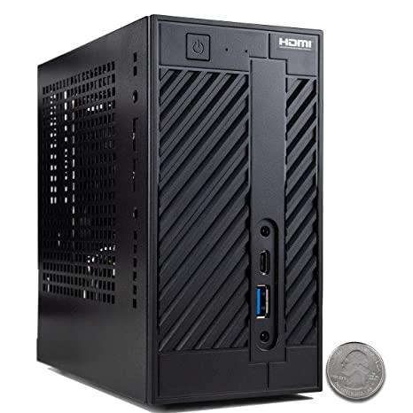 CUK AsRock DeskMini A300W Mini Desktop PC (AMD Ryzen 5 3400G   Radeon RX Vega 11, 16GB 2666MHz DDR4 RAM, 512GB NVMe SSD, No OS) Tiny Small Form Factor Computer