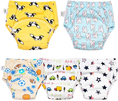 Max Shape Cotton Training Pants for Boys and Girls,Toddler Boys Girls Potty Training Underwear 5 Pack