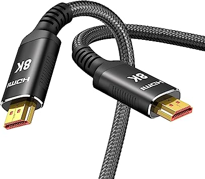 Snowkids 8K@60 HDMI Cable 2.1 12FT/3.6M, 48Gbps High Speed 4K120 144Hz HDMI Cord eARC RTX 3080 3090 HDR 4:4:4 DTS: X Compatible for PS5, PS4, UHD TV and PC