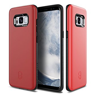 Patchworks ITG Level Case Red for Samsung Galaxy S8 Plus - Military Grade Certified Drop Protection, Impact Disperse Technology System