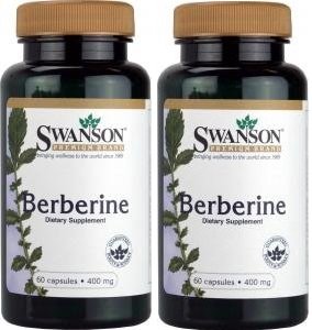 Swanson Premium Berberine 400mg, 60 Capsules (2 Pack)